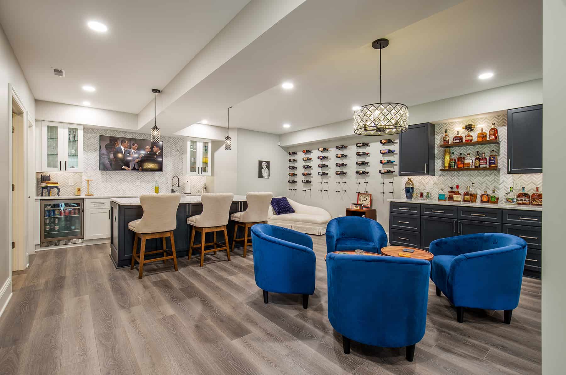 basement bar area