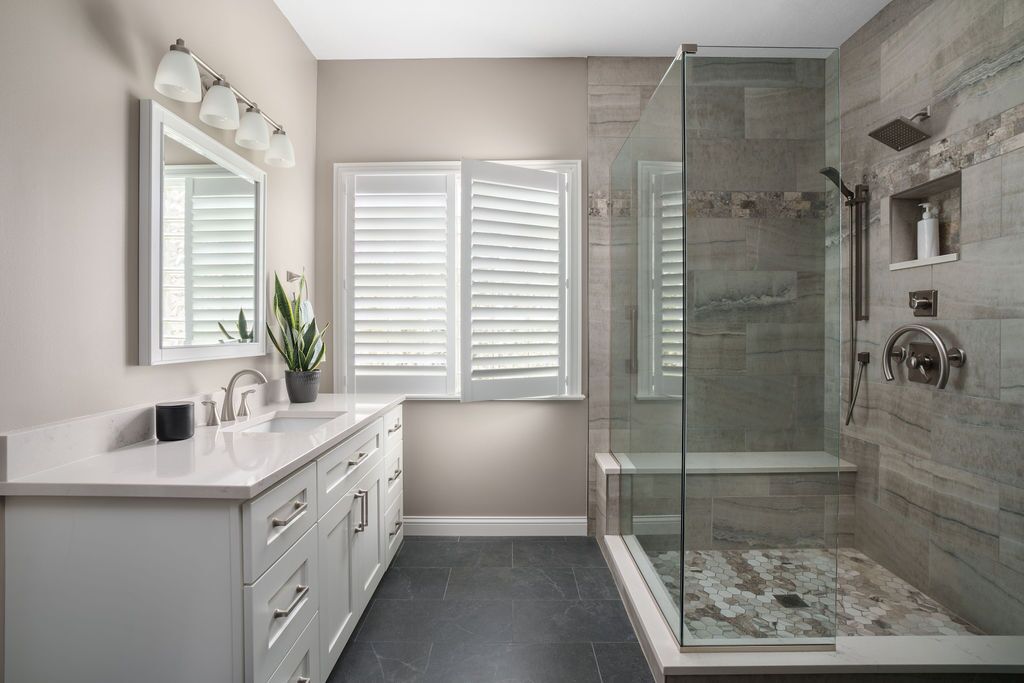 remodeled master bath in powell ohio