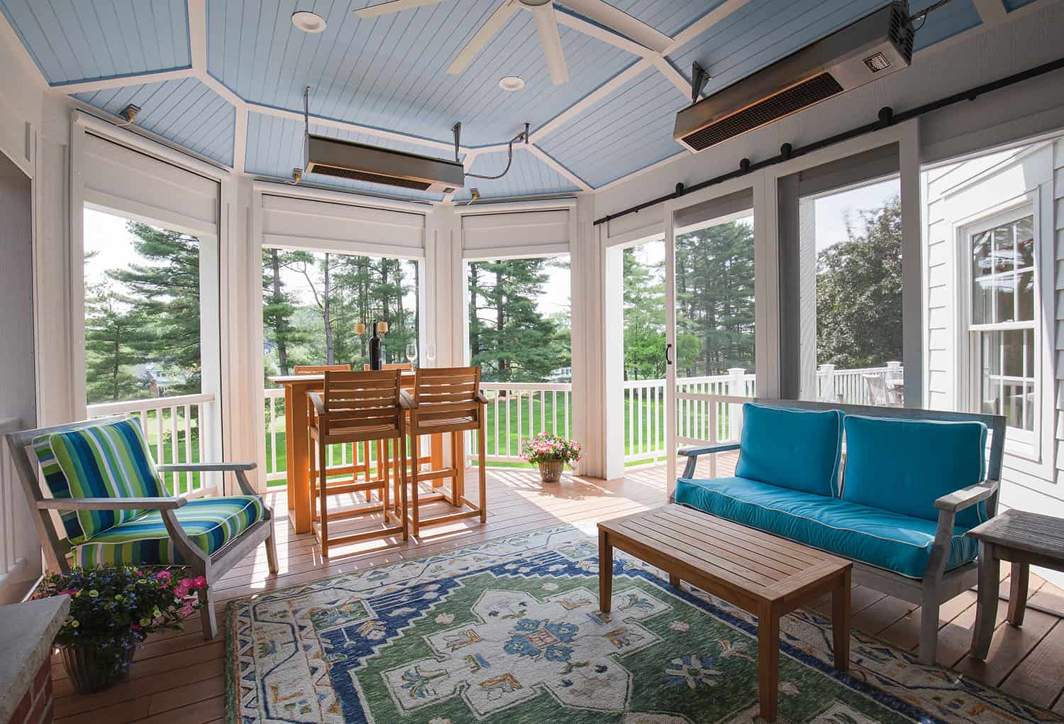 two-story porch addition