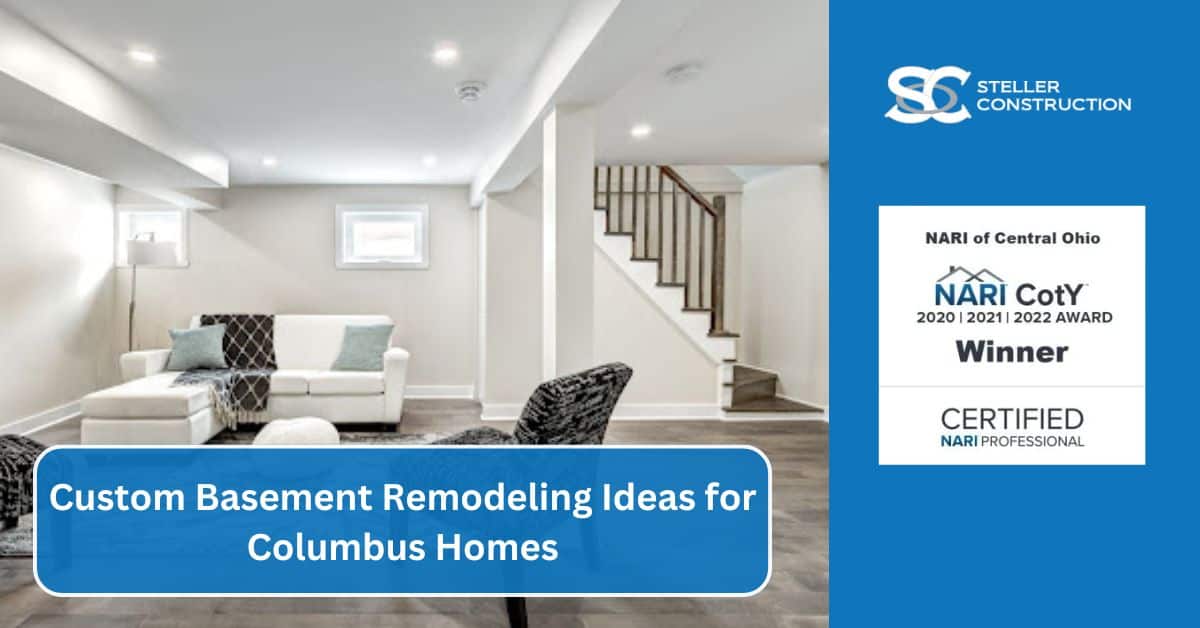 custom basement remodeling ideas for columbus homes