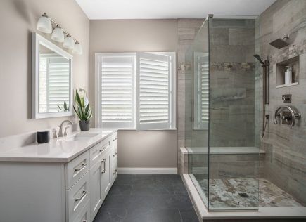 remodeled master bath in powell ohio