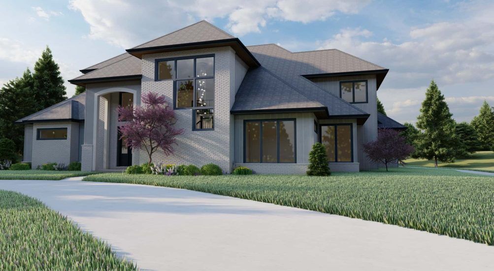 rendering of custom home